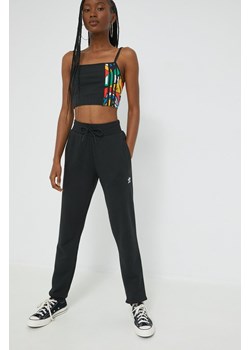 adidas Originals spodnie dresowe damskie kolor czarny gładkie HM1837-BLACK ze sklepu PRM w kategorii Spodnie damskie - zdjęcie 161401152