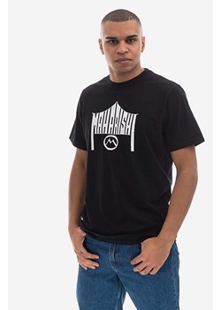 Maharishi t-shirt bawełniany kolor czarny z nadrukiem 9928.BLACK-BLACK ze sklepu PRM w kategorii T-shirty męskie - zdjęcie 161401181