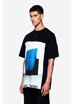 A-COLD-WALL* t-shirt bawełniany Monograph kolor czarny z nadrukiem ACWMTS124-BLACK ze sklepu PRM w kategorii T-shirty męskie - zdjęcie 161401201