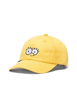 Herschel czapka bawełniana X The Simpsons kolor żółty z aplikacją 1167.1825.OS-LisaSimpso ze sklepu PRM w kategorii Czapki z daszkiem damskie - zdjęcie 161401573