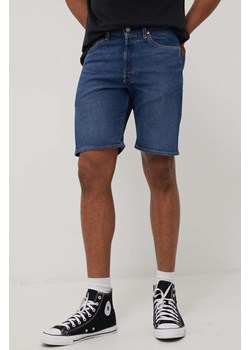 Levi's szorty jeansowe męskie kolor granatowy 36512.0152-DarkIndigo ze sklepu PRM w kategorii Spodenki męskie - zdjęcie 161402470