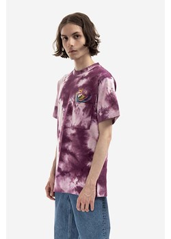 CLOT t-shirt bawełniany kolor fioletowy wzorzysty CLTES10008.PURPLE-PURPLE ze sklepu PRM w kategorii T-shirty męskie - zdjęcie 161402634