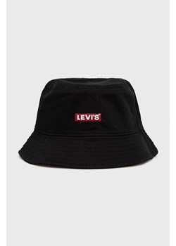 Levi's Kapelusz kolor czarny bawełniany D6249.0001-59 ze sklepu PRM w kategorii Kapelusze męskie - zdjęcie 161402751