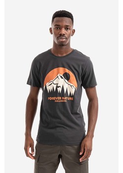 Fjallraven t-shirt bawełniany Nature kolor granatowy z nadrukiem F87053.555-555 ze sklepu PRM w kategorii T-shirty męskie - zdjęcie 161402813
