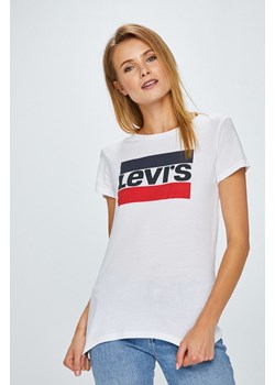 Levi's - Top The Perfect Tee Sportswear 17369.0297-white ze sklepu PRM w kategorii Bluzki damskie - zdjęcie 161402820