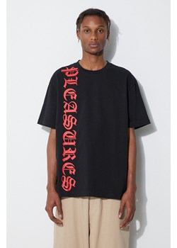 PLEASURES t-shirt bawełniany kolor czarny z nadrukiem ze sklepu PRM w kategorii T-shirty męskie - zdjęcie 161403601