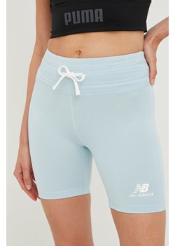 New Balance szorty damskie gładkie high waist WS21550MGF-MGF ze sklepu PRM w kategorii Szorty - zdjęcie 161403850