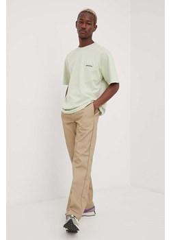 Dickies spodnie męskie kolor beżowy proste DK0A4XK6KHK-Khaki ze sklepu PRM w kategorii Spodnie męskie - zdjęcie 161403924