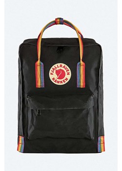Fjallraven plecak Kanken Rainbow kolor czarny duży z aplikacją F23620.550.907-550 ze sklepu PRM w kategorii Plecaki - zdjęcie 161405124
