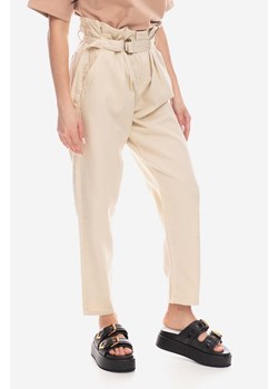 Alpha Industries spodnie bawełniane kolor beżowy proste 136023.578-BEZOWY ze sklepu PRM w kategorii Spodnie męskie - zdjęcie 161405170