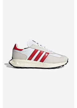 adidas Originals sneakersy skórzane Retropy E5 HQ6761 kolor biały ze sklepu PRM w kategorii Buty sportowe męskie - zdjęcie 161407123