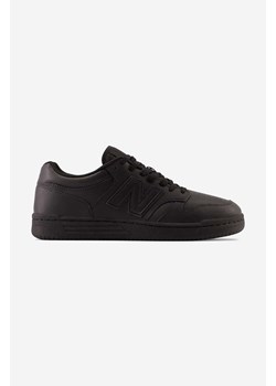 New Balance sneakersy skórzane kolor czarny BB480L3B ze sklepu PRM w kategorii Buty sportowe męskie - zdjęcie 161407274