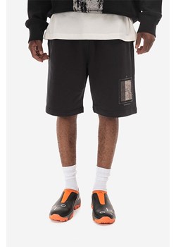 A-COLD-WALL* szorty bawełniane Foil Grid Sweat Shorts kolor czarny ACWMB132.-BLACK ze sklepu PRM w kategorii Spodenki męskie - zdjęcie 161408173