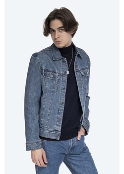A.P.C. kurtka jeansowa Veste Jean Us męska kolor granatowy przejściowa COZZK.H02223-INDIGO ze sklepu PRM w kategorii Kurtki męskie - zdjęcie 161408811