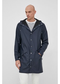 Rains kurtka 12020 Long Jacket kolor granatowy przejściowa 12020.47-Navy ze sklepu PRM w kategorii Kurtki damskie - zdjęcie 161409024