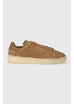 adidas Originals sneakersy zamszowe Stan Smith kolor brązowy IH0027 ze sklepu PRM w kategorii Trampki męskie - zdjęcie 161410901