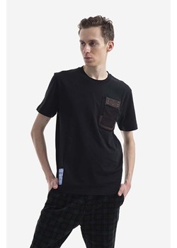 MCQ t-shirt bawełniany kolor czarny gładki 677270RST631000-BLACK ze sklepu PRM w kategorii T-shirty męskie - zdjęcie 161410970