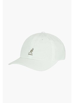 Kangol czapka z daszkiem bawełniana Washed Baseball kolor biały z nadrukiem K5165HT-WHITE ze sklepu PRM w kategorii Czapki z daszkiem damskie - zdjęcie 161411213