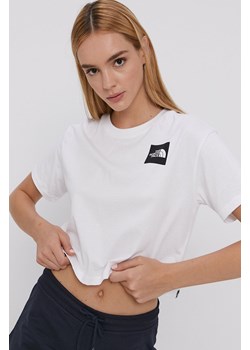 The North Face T-shirt bawełniany kolor biały NF0A4SY9FN41-FN41 ze sklepu PRM w kategorii Bluzki damskie - zdjęcie 161411381