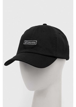 Columbia czapka z daszkiem kolor czarny z aplikacją 2032041-890 ze sklepu PRM w kategorii Czapki z daszkiem damskie - zdjęcie 161413770