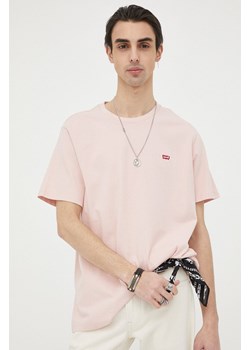 Levi's t-shirt bawełniany kolor różowy gładki 56605.0159-Neutrals ze sklepu PRM w kategorii T-shirty męskie - zdjęcie 161414213