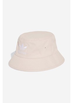 adidas Originals kapelusz bawełniany Adicolor Trefoil Bucket Hat kolor różowy bawełniany IB9997-ROZOWY ze sklepu PRM w kategorii Kapelusze męskie - zdjęcie 161414442