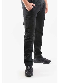 Alpha Industries spodnie bawełniane Agent Pant kolor czarny w fasonie cargo 158205.03 ze sklepu PRM w kategorii Spodnie męskie - zdjęcie 161414551