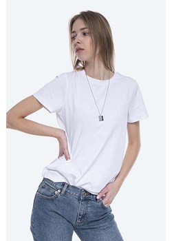 A.P.C. t-shirt bawełniany Poppy T-Shirt kolor biały COBQX.F26718-BLANC ze sklepu PRM w kategorii Bluzki damskie - zdjęcie 161414751