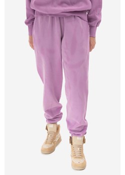 Aries spodnie dresowe kolor fioletowy z nadrukiem Spodnie Aries Sunbleached Premium Sweatpants AR32200 IRIS AR32200-IRIS ze sklepu PRM w kategorii Spodnie damskie - zdjęcie 161414862