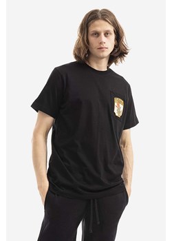 Maharishi t-shirt bawełniany kolor czarny z aplikacją 9801.BLACK-BLACK ze sklepu PRM w kategorii T-shirty męskie - zdjęcie 161414902