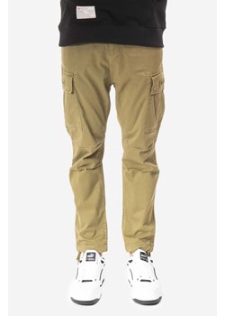 Alpha Industries spodnie Squad Pants męskie kolor zielony w fasonie cargo 188202.11-ZIELONY ze sklepu PRM w kategorii Spodnie męskie - zdjęcie 161415044