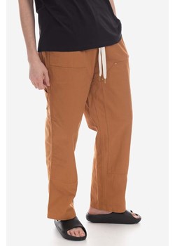 Puma spodnie bawełniane x RHUIGI Double Knee kolor beżowy proste 539509.87-BEZOWY ze sklepu PRM w kategorii Spodnie męskie - zdjęcie 161415114