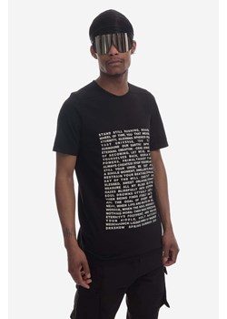 Rick Owens t-shirt bawełniany kolor czarny z nadrukiem DU01C6250.RNEP3-CZARNY ze sklepu PRM w kategorii T-shirty męskie - zdjęcie 161415321
