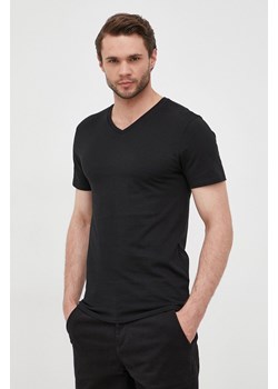 Lacoste T-shirt bawełniany (3-pack) TH3374 kolor czarny gładki TH3374-001 ze sklepu PRM w kategorii T-shirty męskie - zdjęcie 161415403