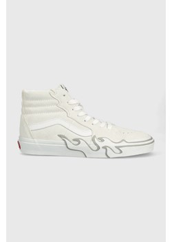 Vans trampki zamszowe SK8-Hi Flame kolor biały VN0005UJWWW1-WHITE ze sklepu PRM w kategorii Trampki damskie - zdjęcie 161416191