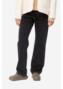 Carhartt WIP jeansy bawełniane Noxon kolor czarny I031920-BLUE.STONE ze sklepu PRM w kategorii Jeansy damskie - zdjęcie 161416721