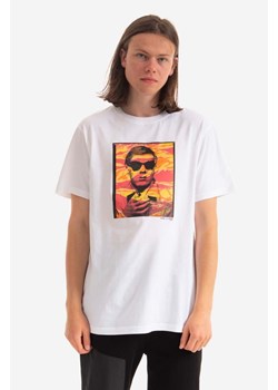 Maharishi t-shirt bawełniany Warhol Polaroid Portrait T-Shirt OCJ kolor biały z nadrukiem 9711.WHITE-WHITE ze sklepu PRM w kategorii T-shirty męskie - zdjęcie 161417222