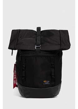 Alpha Industries plecak kolor czarny duży gładki 126941.03-Black ze sklepu PRM w kategorii Plecaki - zdjęcie 161417393