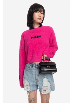 KSUBI sweter damski kolor różowy WPS23KW001-ROZOWY ze sklepu PRM w kategorii Swetry damskie - zdjęcie 161418341