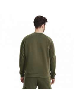 Męska bluza dresowa nierozpinana bez kaptura Under Armour UA Rival Fleece Crew - oliwkowa/khaki ze sklepu Sportstylestory.com w kategorii Bluzy męskie - zdjęcie 161422983