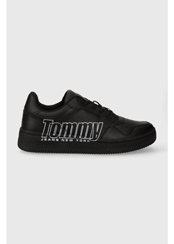 Tommy Jeans sneakersy TJM BASKET LOGO kolor czarny EM0EM01257 ze sklepu ANSWEAR.com w kategorii Buty sportowe męskie - zdjęcie 161426813