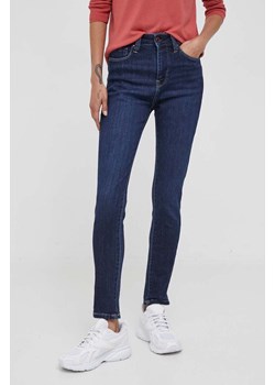 Pepe Jeans jeansy damskie kolor granatowy ze sklepu ANSWEAR.com w kategorii Jeansy damskie - zdjęcie 161430511