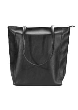 Torba damska shopperka shopper bag czarna do ręki materiałowa mocna 