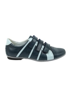 Buty dziecięce skórzane półbuty sportowe Mido niebieskie ze sklepu ButyModne.pl w kategorii Półbuty dziecięce - zdjęcie 161449162
