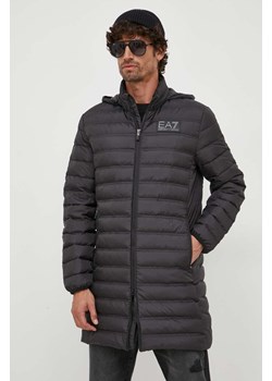 EA7 Emporio Armani kurtka puchowa męska kolor czarny zimowa ze sklepu ANSWEAR.com w kategorii Kurtki męskie - zdjęcie 161455334