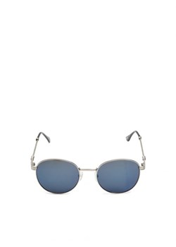 Cropp - Okrągłe okulary przeciwsłoneczne - srebrny ze sklepu Cropp w kategorii Okulary przeciwsłoneczne damskie - zdjęcie 161463972