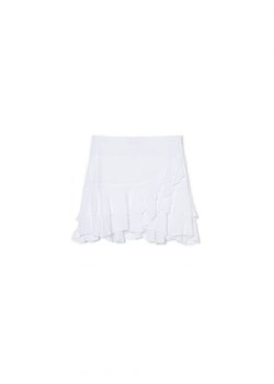 Cropp - Biała spódniczka mini z falbankami - biały ze sklepu Cropp w kategorii Spódnice - zdjęcie 161464860