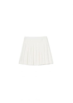 Cropp - Biała plisowana spódniczka - biały ze sklepu Cropp w kategorii Spódnice - zdjęcie 161465422