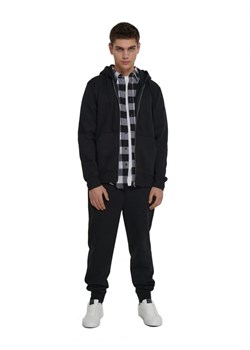 Cropp - Czarna rozpinana bluza - czarny ze sklepu Cropp w kategorii Bluzy męskie - zdjęcie 161465593