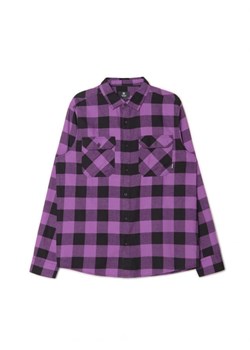 Cropp - Fioletowa koszula w kratę - fioletowy ze sklepu Cropp w kategorii Koszule męskie - zdjęcie 161466321